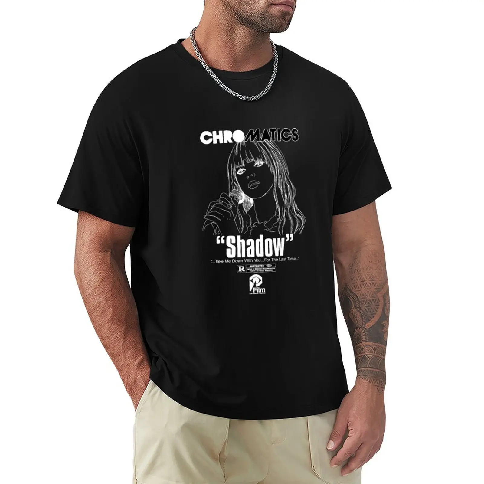 Chromatics - Shadow Band logo T-Shirt T-Shirt plus sizes for a boy shirts graphic tees men clothing