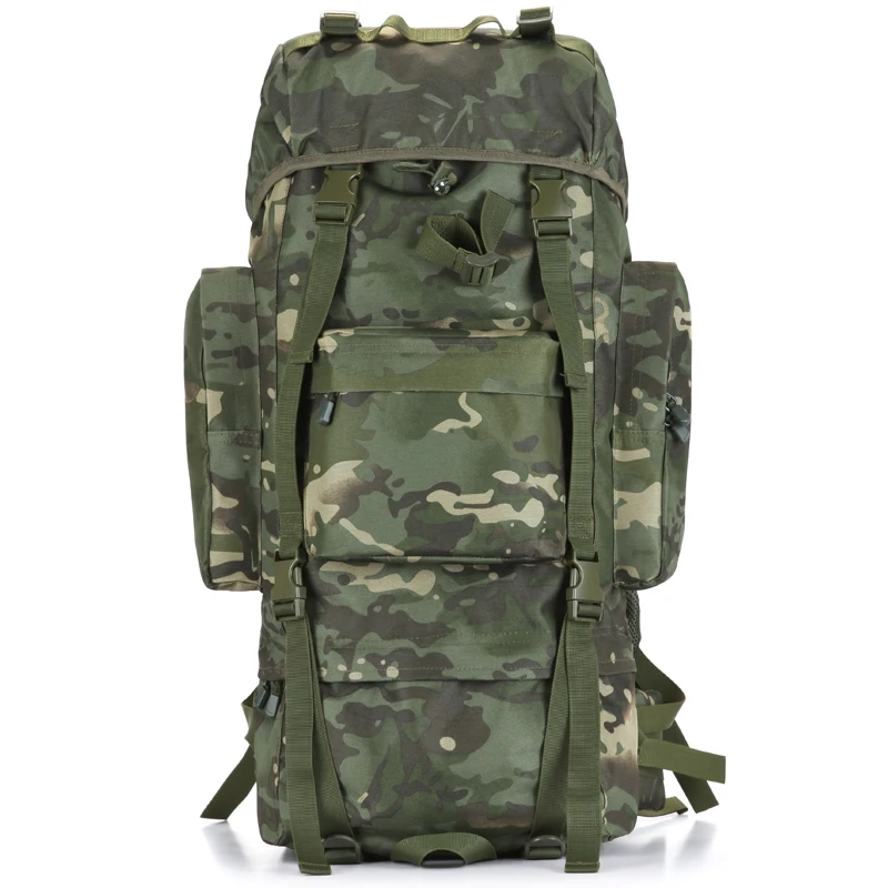 70L Backpack Waterproof Oxford 1000D Mountaineering Backpacks Casual Wear-resisting Camouflage Bag 3