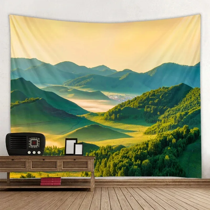Prairie forest tapestry hanging bedroom wall background cloth home decoration house living room hanging cloth 230x150cm