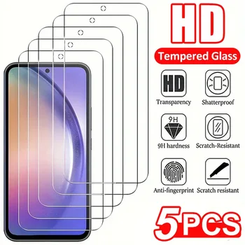 5pcs Protezione Dello Schermo per Samsung A56 A36 A55 A35 A25 A15 A26 A16 A54 A34 A24 A51 A52 A53 A72 A71 S20 S21 S23 S24 FE A12 A13 A23