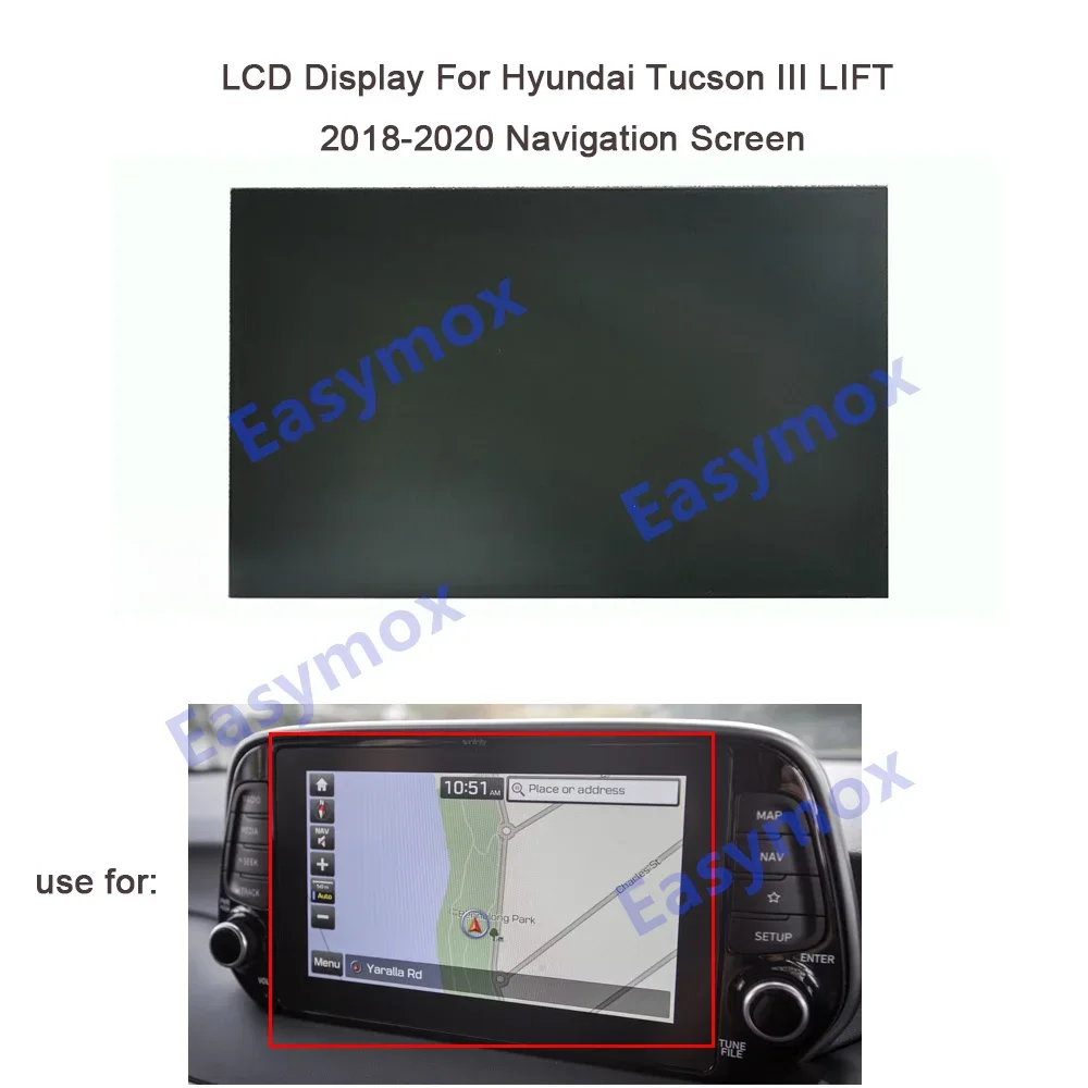 LCD Display Touch Screen For HYUNDAI SANTA FE-Navigation LA080WV9-SL02 LA080WV9 96560S2301 96560 96160K2830MDD