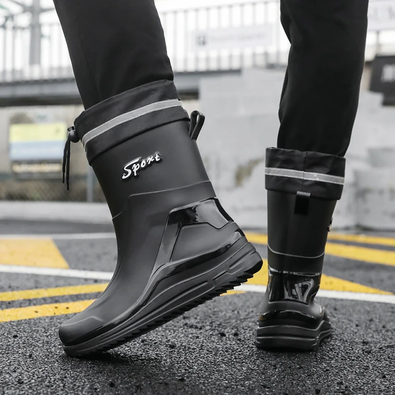 Botas Agua Hombre Botas De Lluvia, Unisex Botas De Agua Botas,Rainshoes Zapatos De Lluvia Boots Hombre