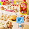 Kids Plasticine Machine Toys DIY Colored Clay Ice Cream Pretend Play Game Simulation Make Hamburger Creative Toy Slime Kit Gifts 1