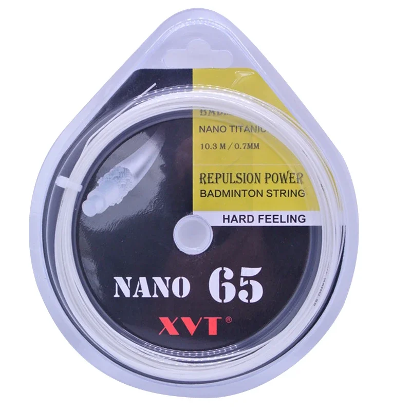 XVT 65 Hard feeling 28-30Lbs 10.3 meters badminton string / badminton racket string