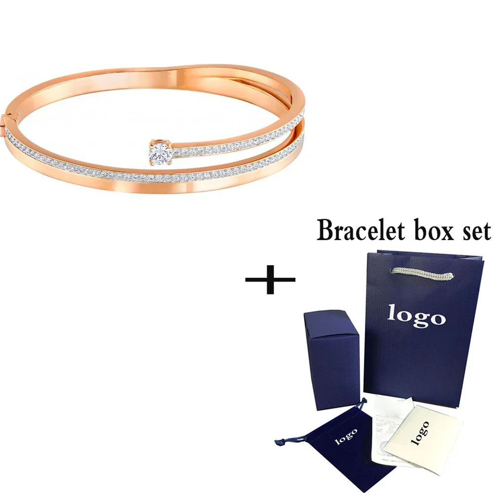 

Новый простой браслет из розового золота, модная Милая Темпераментная Женская бижутерия для девушки, романтический подарок на помолвку