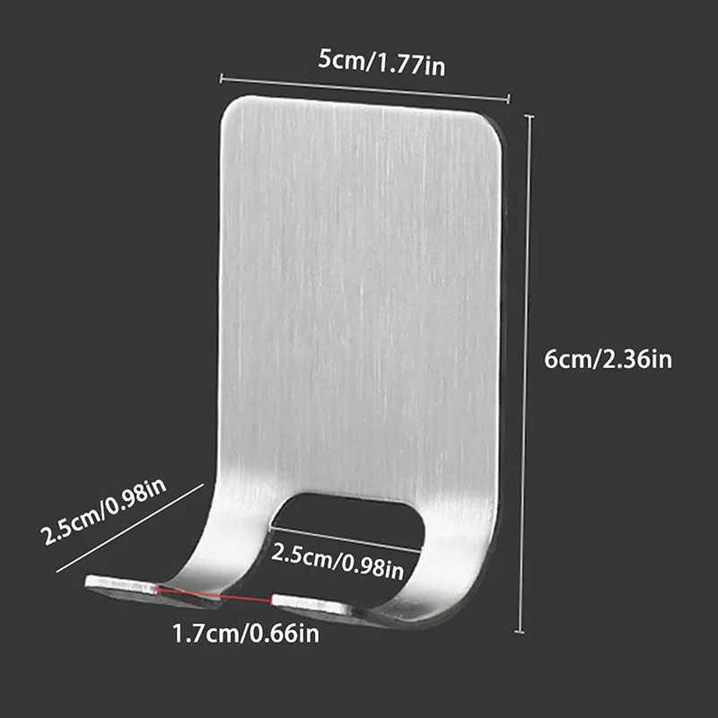 1PC Razor Holder 304 Stainless Steel Men Shaving Shaver Razor Stand Shelf Shaving Razor Storage Rack Bathroom Hook Organizer 6