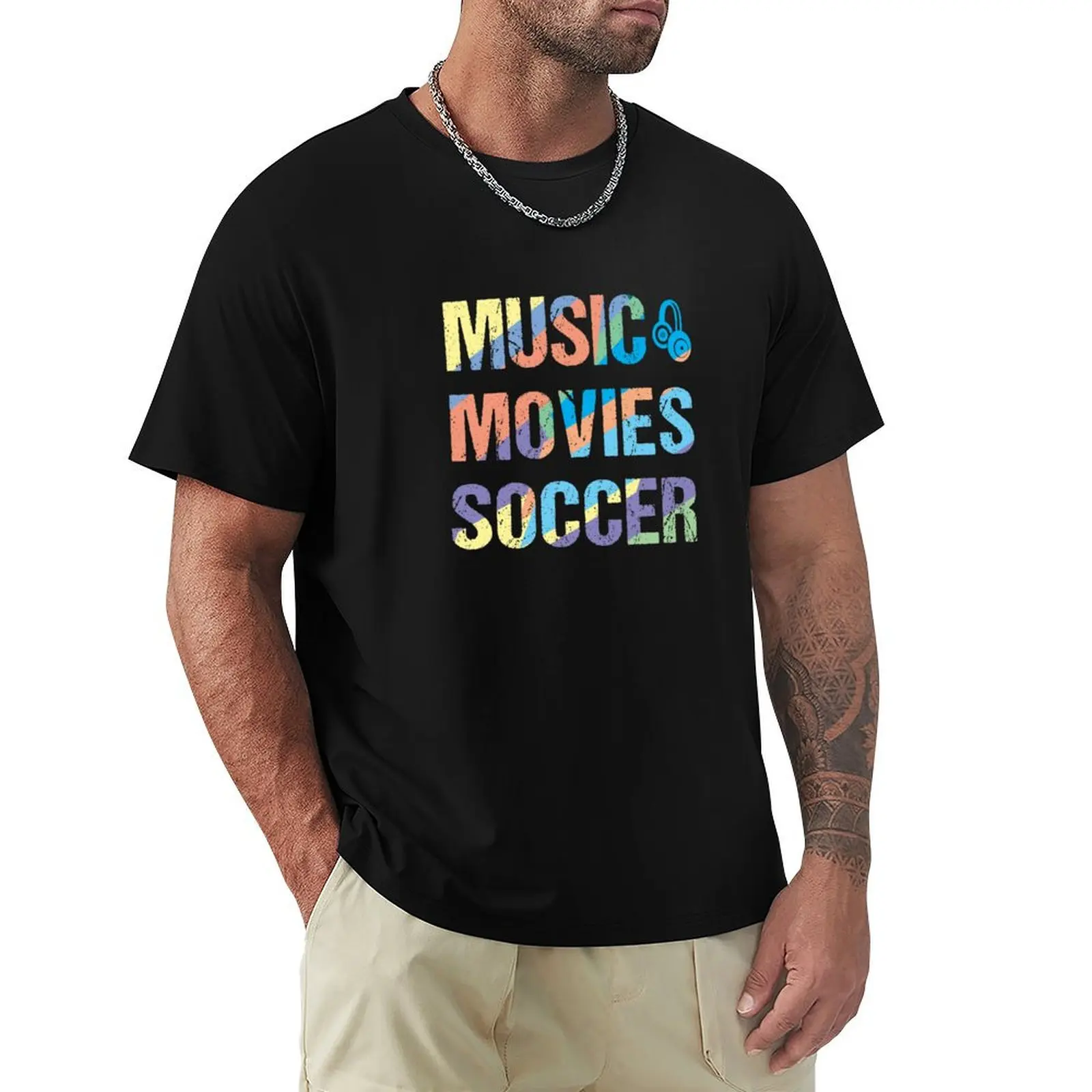 

Music movies soccer T-shirt quick-drying plus sizes fruit of the loom mens t shirts