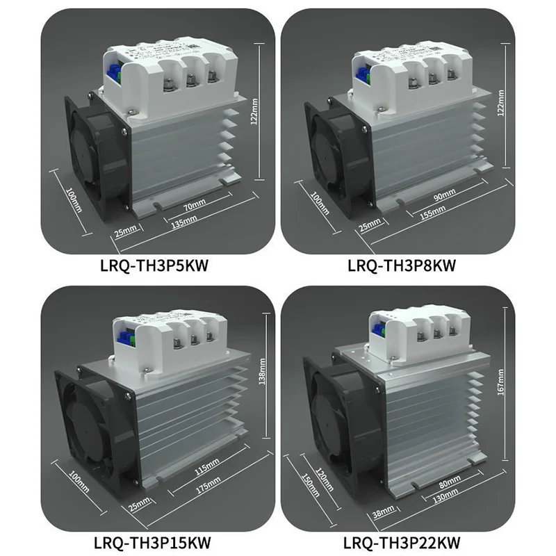 LRQ-TH3P5KW Three-Phase Motor Soft Starter Online Slow Start Module Decompression Voltage Reduction Controller for Electrical En