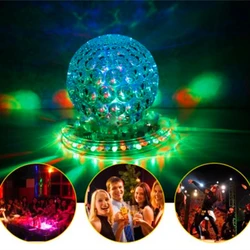 Lumière Led rotative colorée, ambiance de noël, fête KTV, DJ, effet, lumière de scène, boule magique en cristal, stroboscope, veilleuse, 2022 
