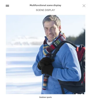 Black Winter Gloves Male Female Warm Gloves Touch Screen Hot Polar Polar Fleece Warm Gloves Cycling Gloves Running Hiking 5