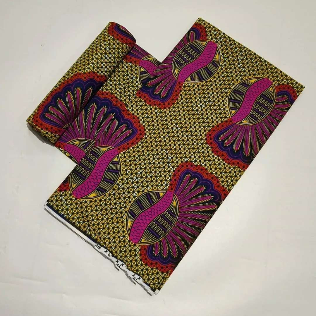 Veritable Wax Guaranteed Real wax print fabric dutch hollandais pagne africa Dress 100% Cotton GX11-4