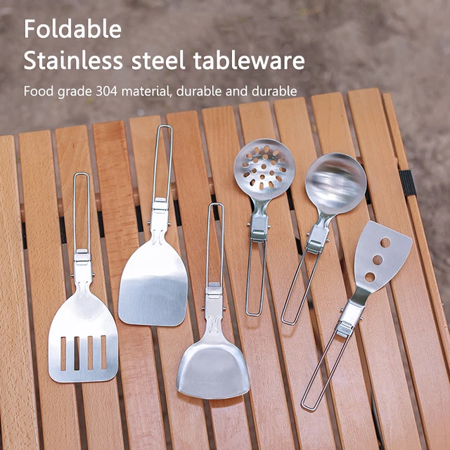 Folding Camping Cookware Utensils 1