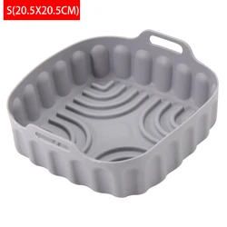 Silicone Air Fryer Basket Tray Protector - Round/Square, Multi-Liter XXL Capacity (Square L)