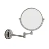 Telescopic Dressing Mirror Wall Mounted 8 Inch Magnifying Two-Sides Mirror Space Aluminum Black Makeup Mirror Cosmetic Lady Gift 6