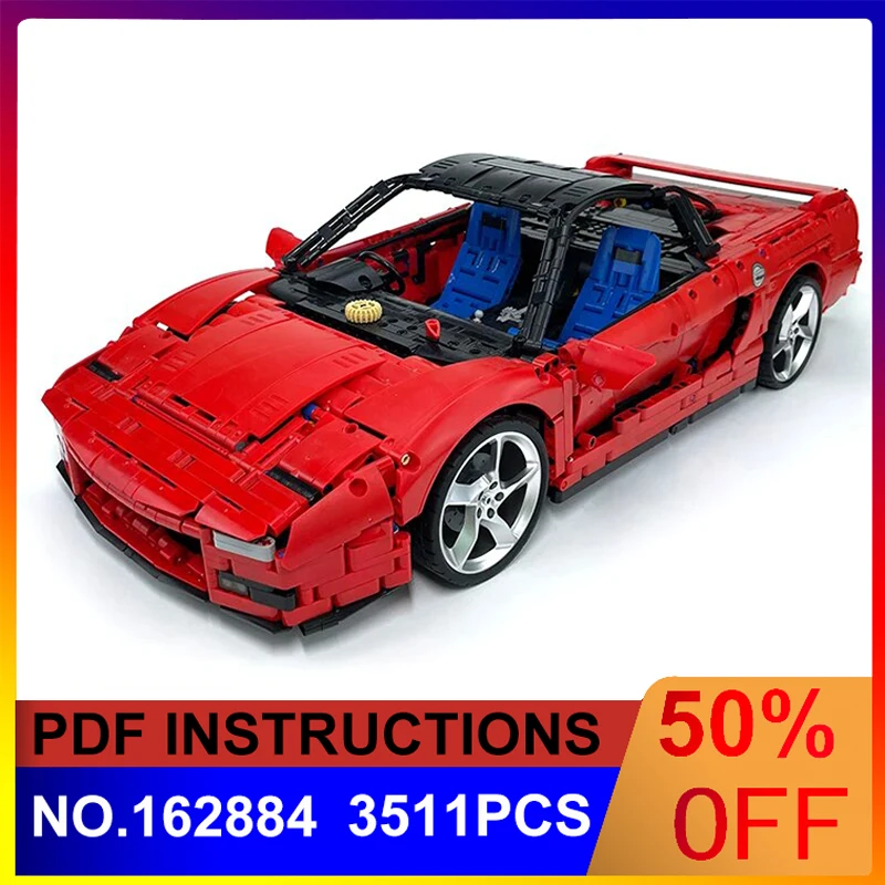 

New Technical MOC-162884 Supe Sport Car Compatible 42143 Scale 1:8 Building Blocks Bricks Educational Puzzle Toy Christmas Gifts