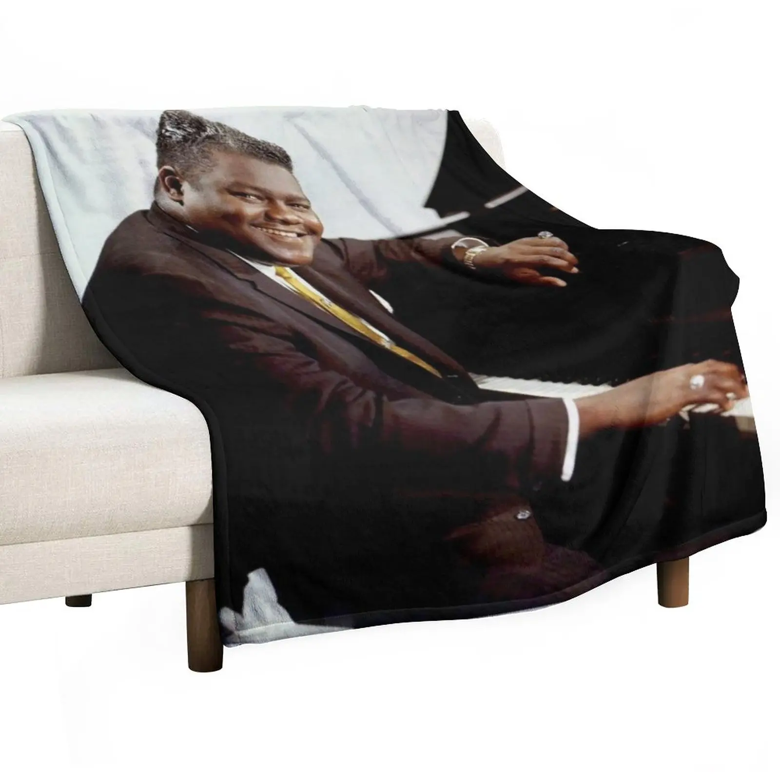 

Fats Domino Throw Blanket Fluffy Shaggy Blanket Soft Big Blanket Kid'S Blanket