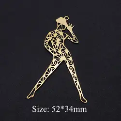 Set of 3 Stylish Stainless Steel Dream Catcher Pendants - Yoga Inspired Jewelry with Sun and Dancer Charms (T689 - 2)