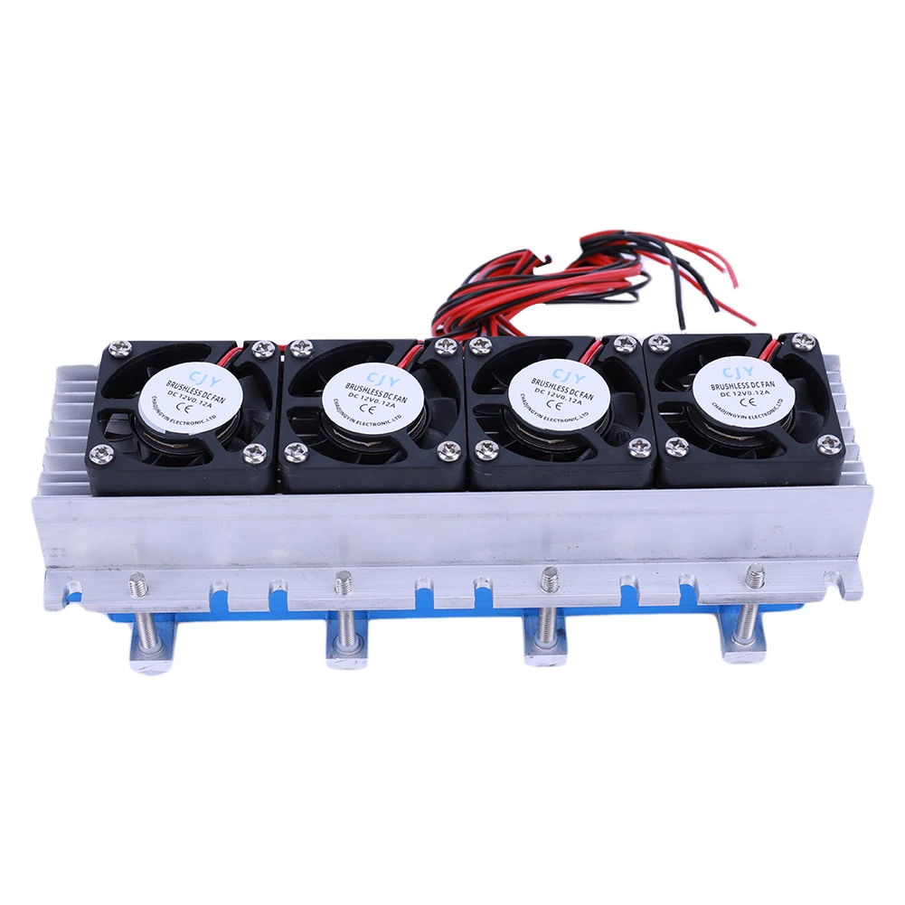 DIY 반도체 에어컨 냉각 시스템, 288W 펠티에 쿨러, DC 12V 30A, 에어컨 선풍기