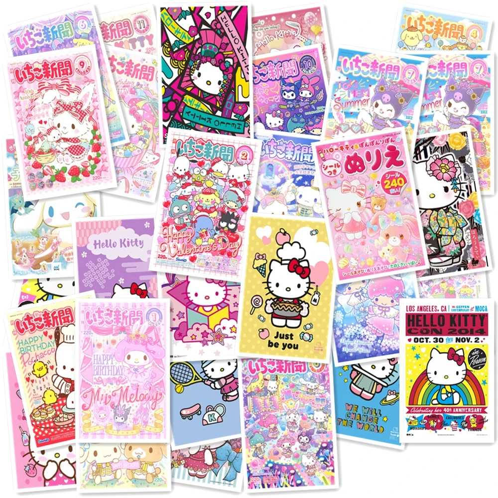 Hello Kitty Skateboard Sticker Cartoon Hello Kitty Stickers Cartoon