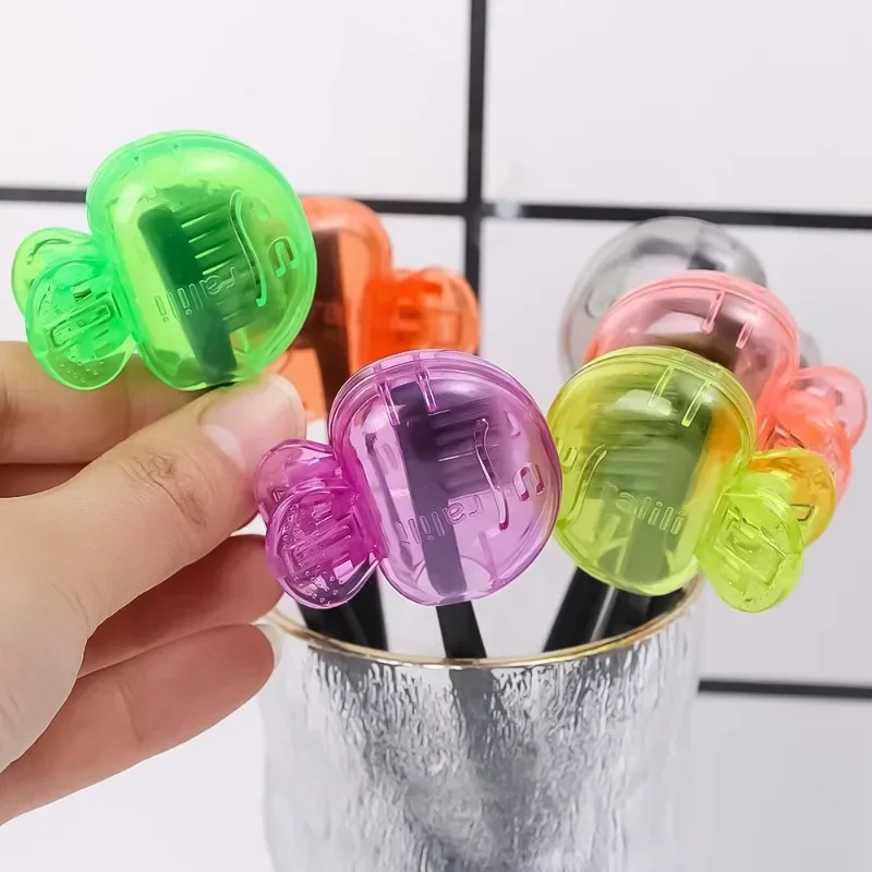 Portable Toothbrush Head Cover Clips 5/1PCS Plastic Dustproof Head Protector Cap