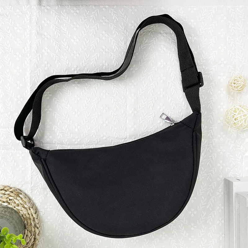 Bolso de hombro de tela de nailon para mujer, Mini bolso de hombro bordado, monedero de bolsillo femenino Han