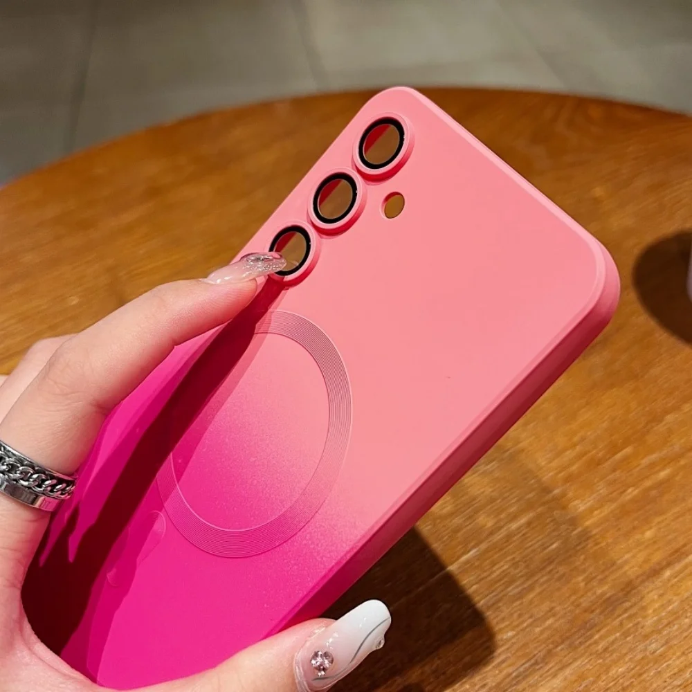 Gradient Soft Magnetic Phone Case with MagSafe-Compatible Cover