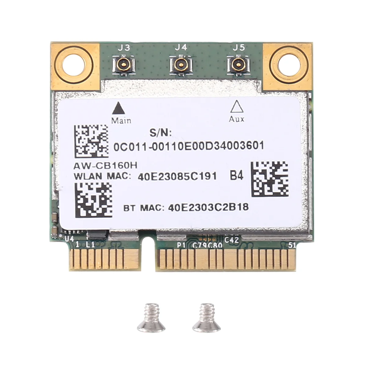 Per Azurewave Muslimwifi Card 802.11Ac 1300Mbps Wifi Wireless Wifi Bt 4.0 Mini Pci-E Card