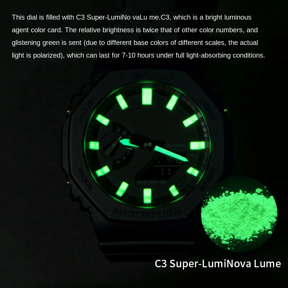 Luminous Watch Dial Supporter Watch Lume Dial Scale Ring For Casio