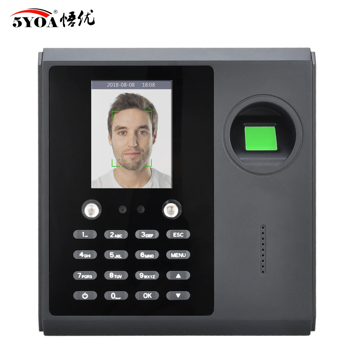 AF16 facial and fingerprint attendance Biometric Facial Recognition Machine Password Time Clock Voice Broadcast
