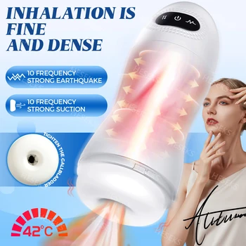 HESEKS Automatic Male Sucking Masturbator Hands Free Pocket Pussy Male Stroker Blowjob Adult Sex Toys for Men Penis Pumps 18+