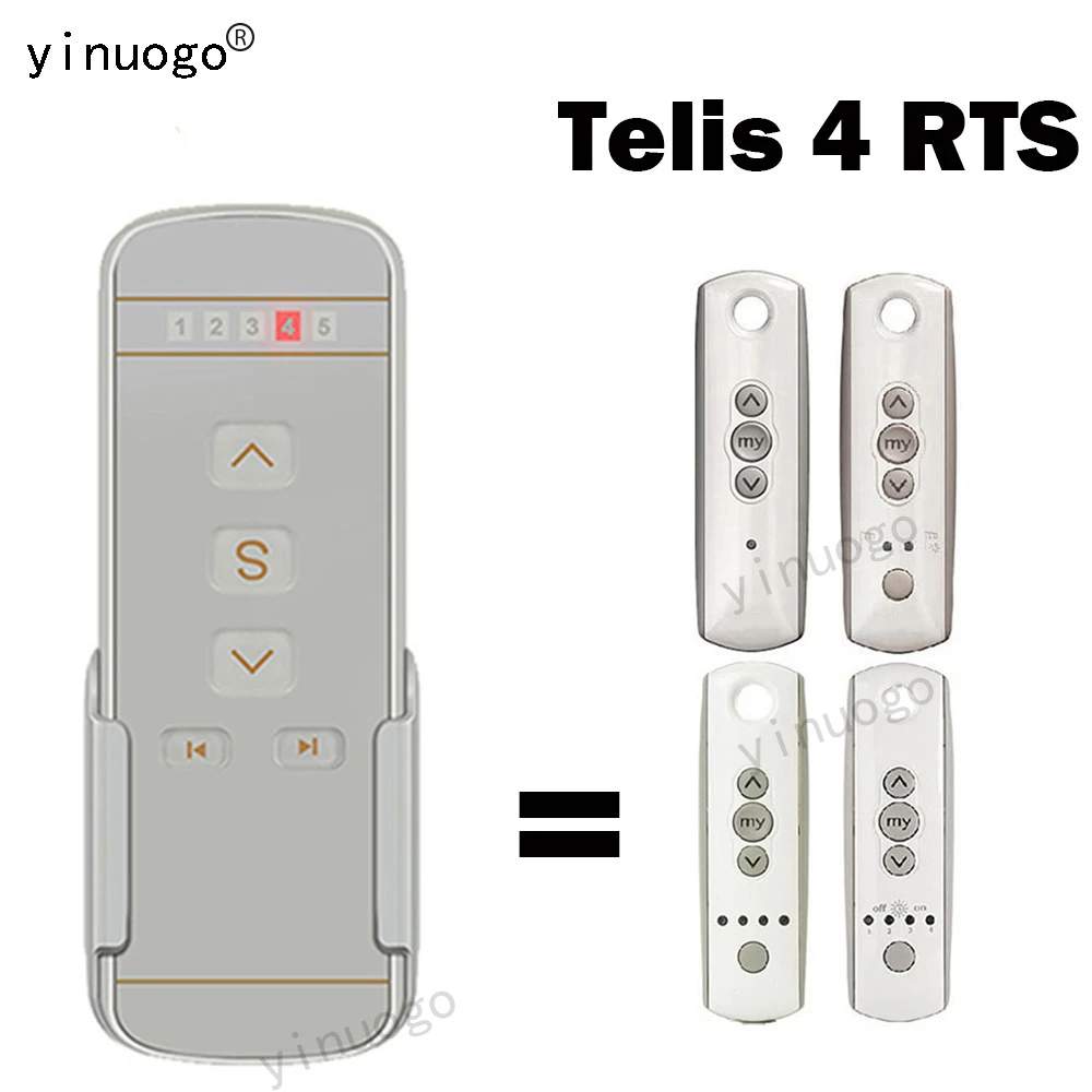 Telis 1 4 RTS Pure 5 Channel Curtain Remote Control Replacement 1810633 1810632 1810632A 1810631 1810630 access keypad