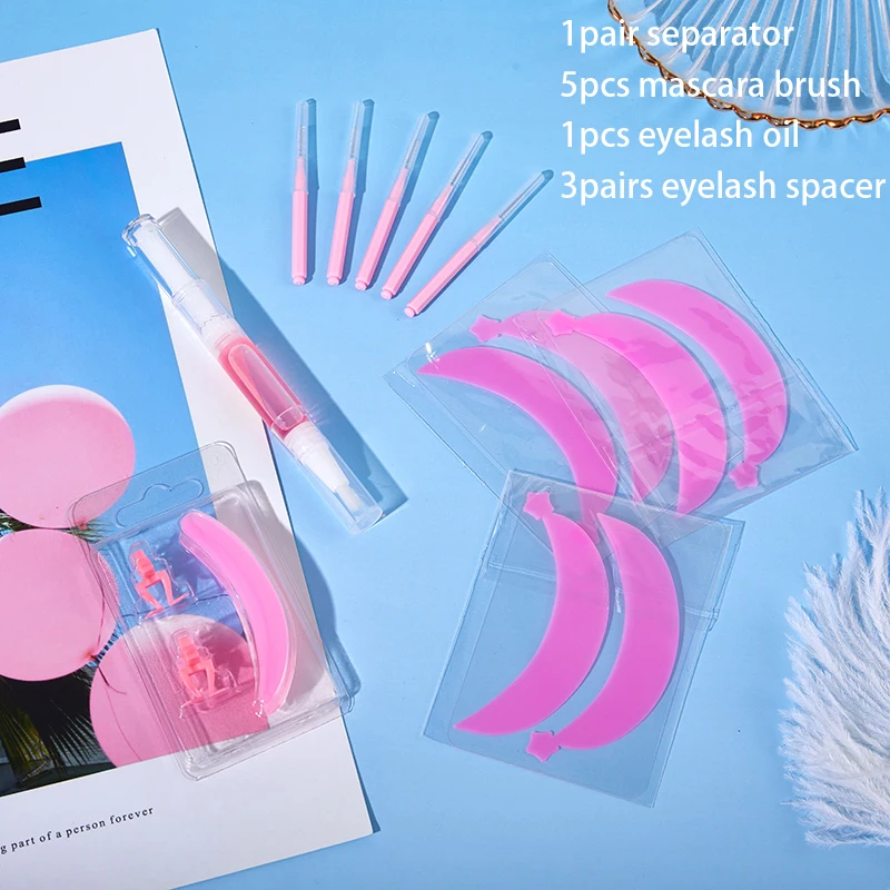 

Silicone Eyelash Extension Separator Reusable Eyelash Perm Pad Lifting Lashes Pad Eyelash Curler Accessories Makeup Applicator