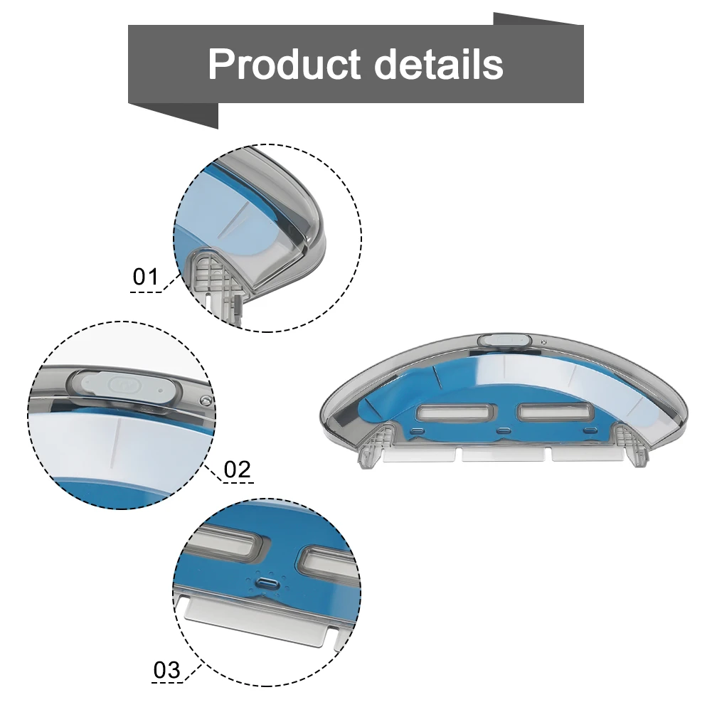 

For PUPPYOO R30 Water Tank Box Home Cleaning Tool Household Cleaning Accessories Robotic Vacuum Cleaner Parts Accessories