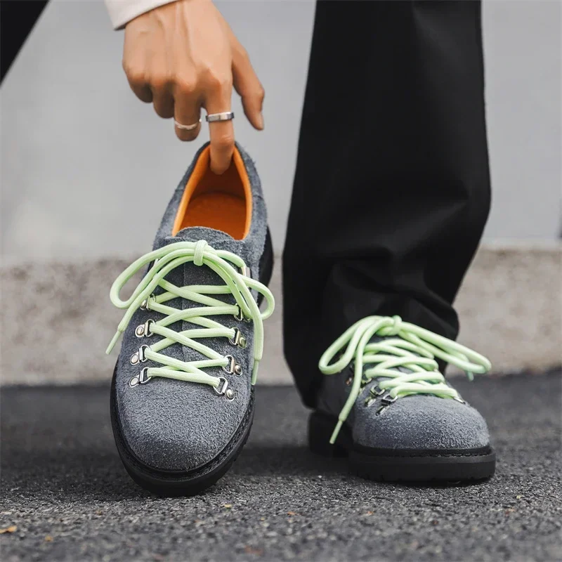 COZOK 2024 Autumn Winter New Fashionable Personalized Quality men's Casual Shoes Thick Bottom Comfortable Simple Handsome Charm 4