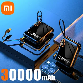 Xiaomi 120W Fast Charging 50000mAh Large Capacity Portable Power Bank Cable Two-way Mini Powerbank for iPhone Samsung Huawei 13