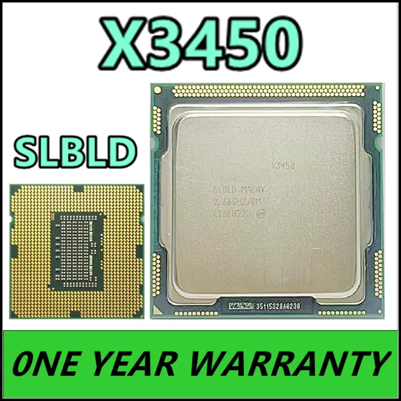 

X3450 SLBLD 2.667 GHz Quad-Core Eight-Thread 95W CPU Processor 8M 95W LGA 1156