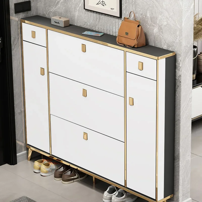 

Designer Modern Shoe Cabinet Cupboard Ultra Thin Dorm Wardrobes Shoe Cabinet Wooden Meuble Rangement Living Room Furniture