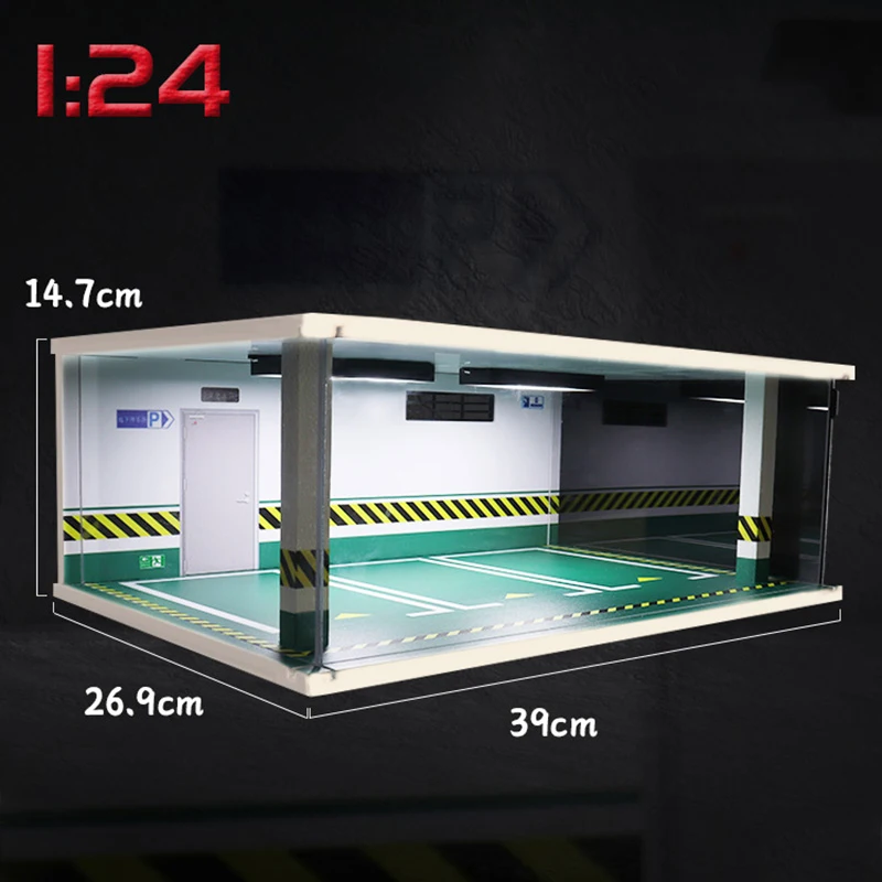 1/32 1/24 1/18 Scale Lighting Parking Lot Assembly Toy Diecast Alloy Model Car Garage DIY Scene Collection Display Toy Car Gift image 34