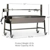 TITAN GREAT OUTDOORS 13W Stainless Steel Rotisserie Grill, 4 RPM Rotation Speed, Rated 88 LB Outdoor Cooking Spit Roaster 2