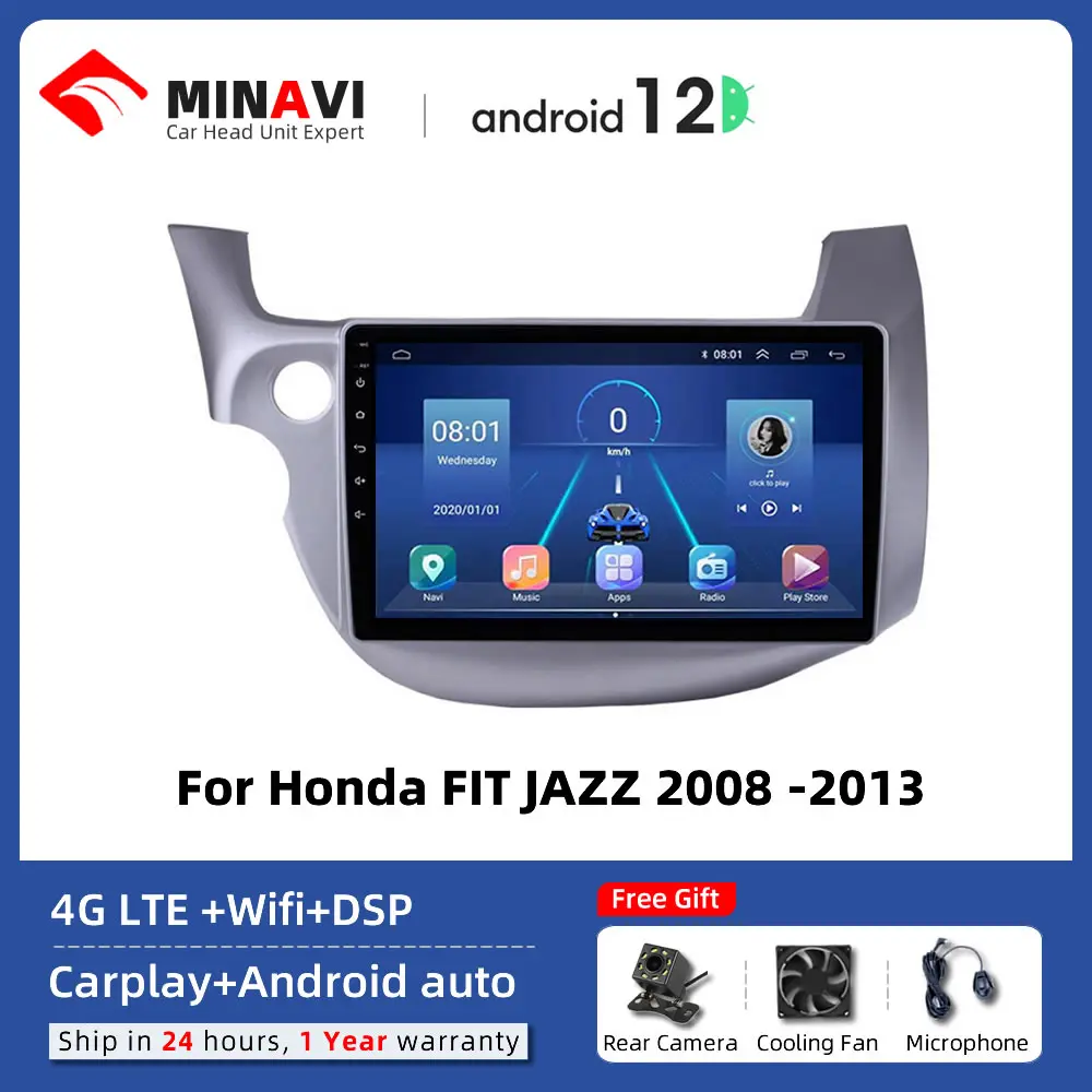 

10 "Android плеер для Honda FIT JAZZ 2008/2009/2010/2011/2013/2014 Carplay, головное устройство, радио, стерео, мультимедиа, GPS, сенсорный экран