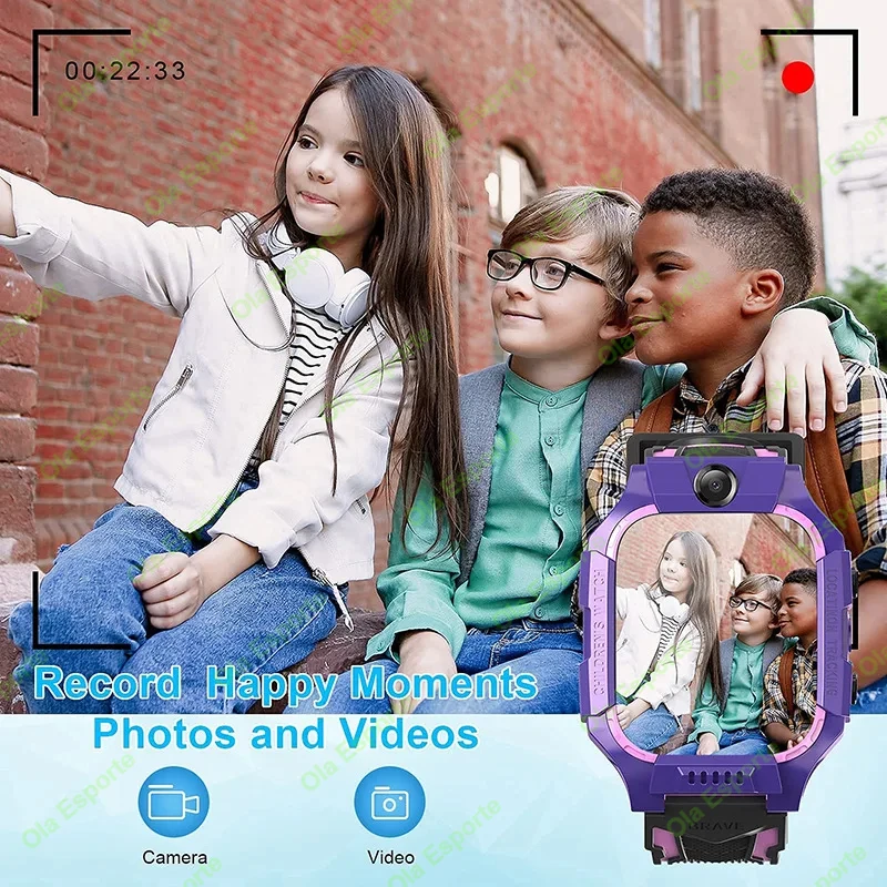Para Xiaomi niños reloj inteligente SOS LBS cámara de ubicación 2G tarjeta Sim llamada IP67 impermeable reloj inteligente para Ios Android regalo niño niñas