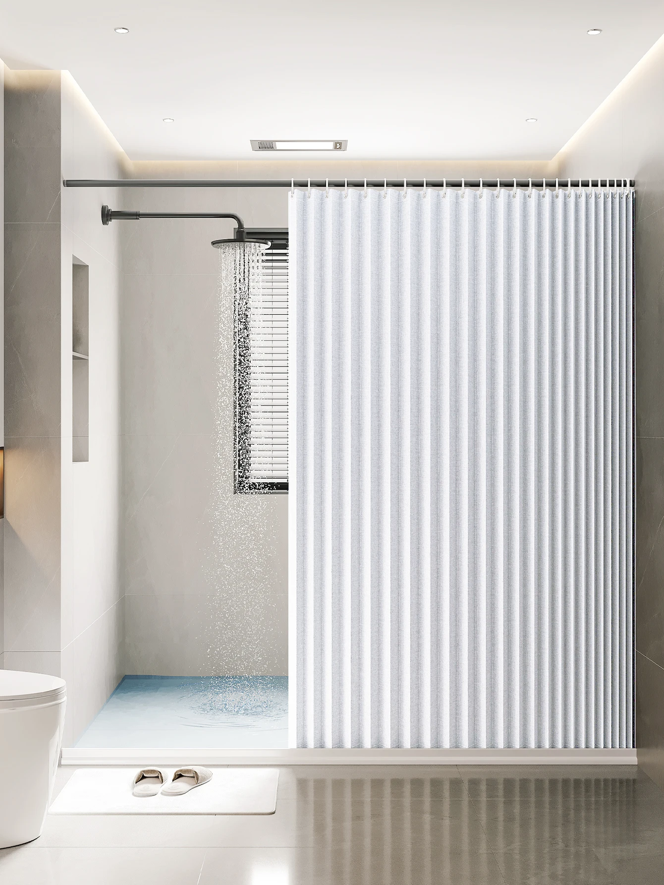 Shower Curtains 1PC folding curtain series shower curtains suitable for bathrooms