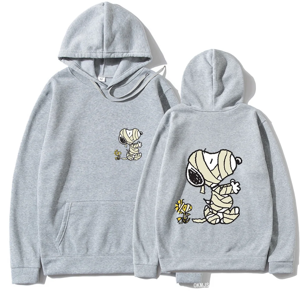 Anime Women Hoodie Snoopy Injured Cartoon Anime Men Hoodie Fall Winter Fashion Female Hooded Sweatshirt New y2k Unisex Clothing 4