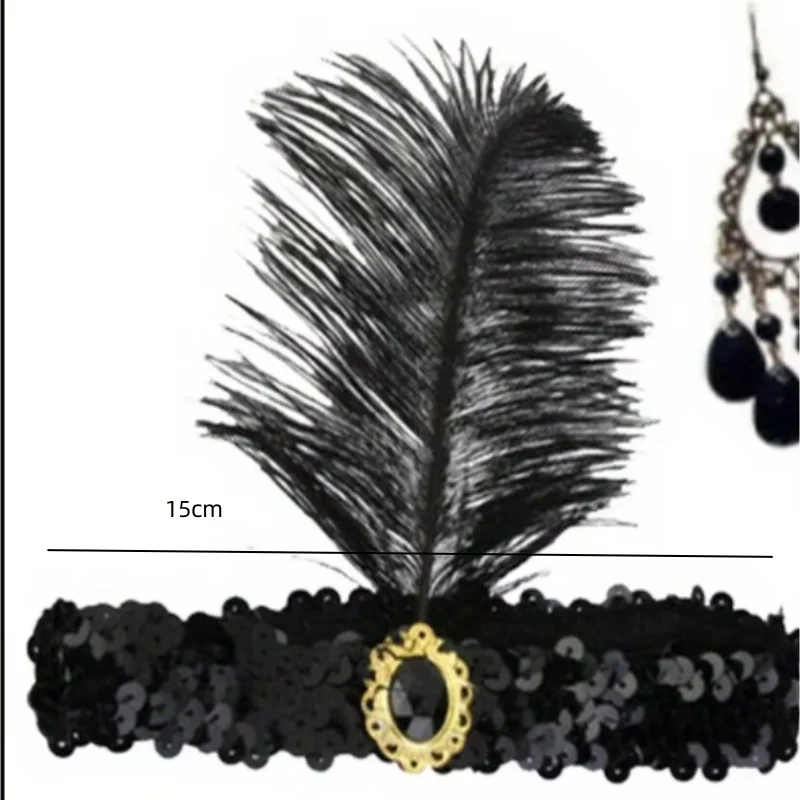 Roaring Twenties Gatsby Headband for Men and Women Party costume headband