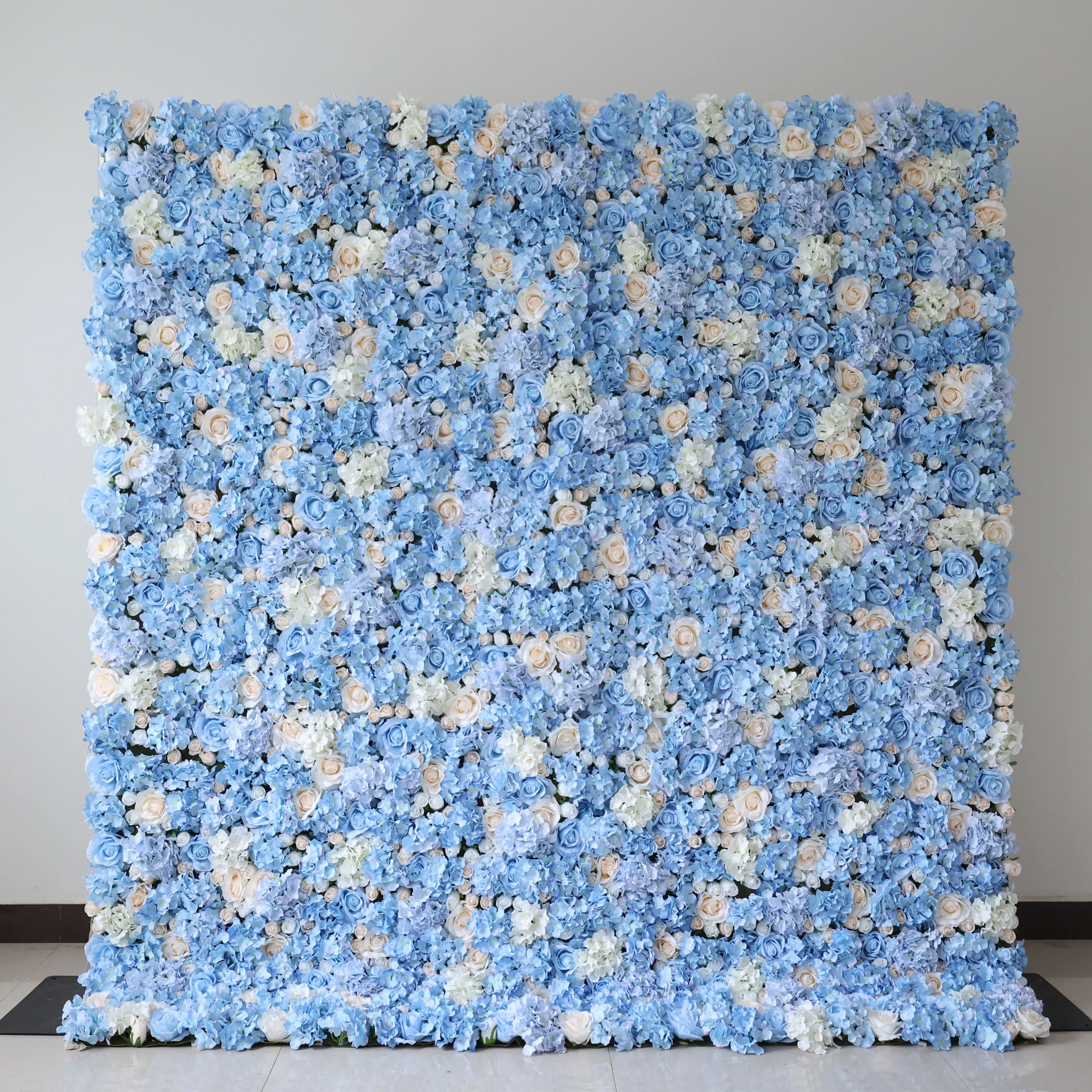 YuLiFlower 3D 5D Roll Up Cloth Blue roses Artificial flower wall backdrop  decorativos para fiesta wall decor flowers - AliExpress, image size:3868x3868