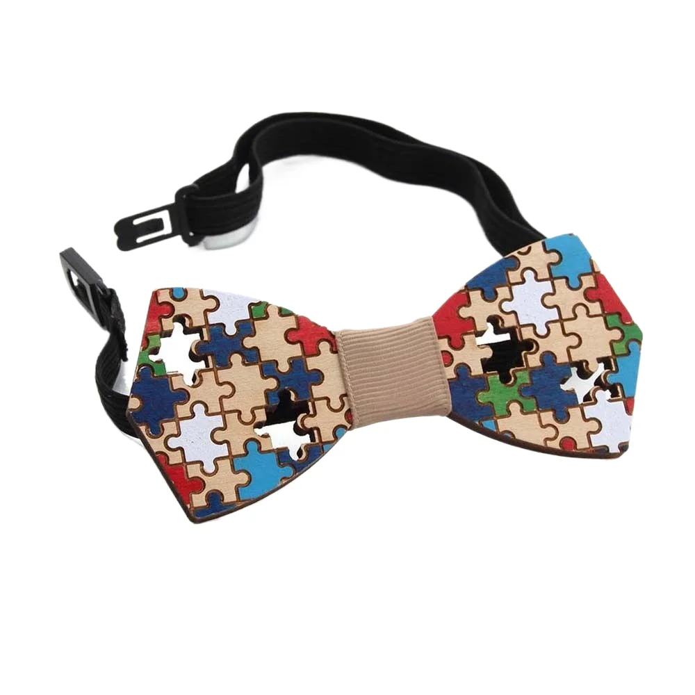 Elegant Wooden Bow Ties For Men Shirts Accessories Women's Fashion Wood Ties Korean Style Bowties Man Neck Tie Gifts Boys Bowtie