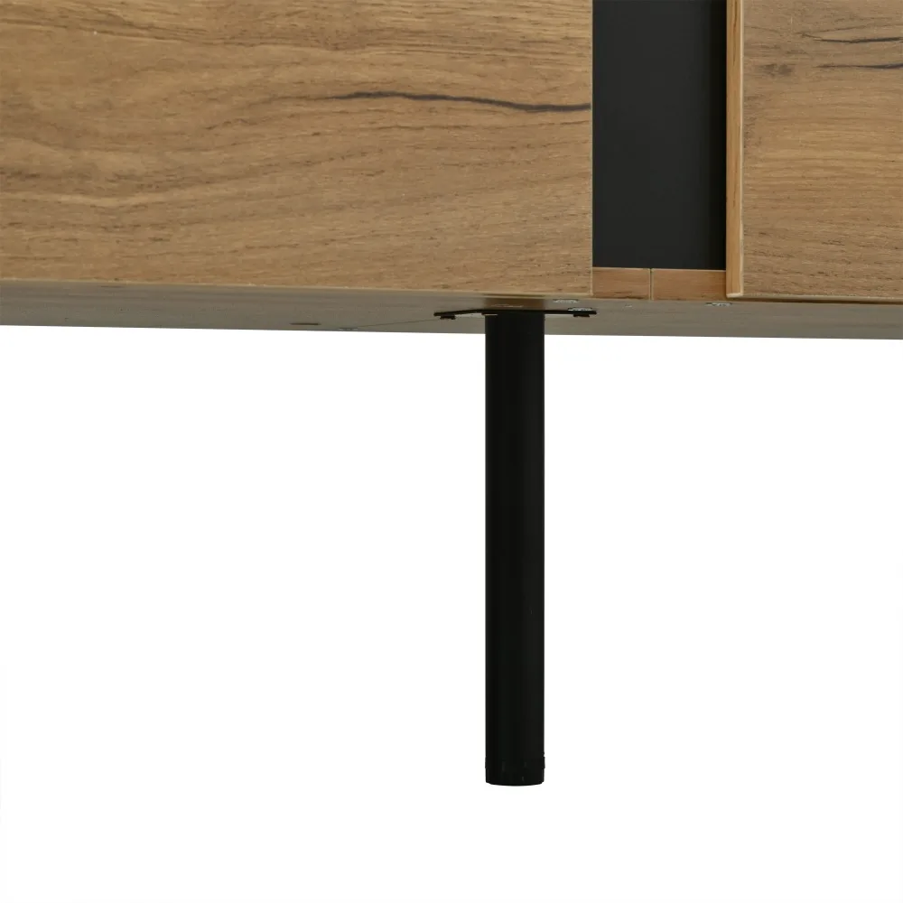 180*40*55cm TV-Schrank mit 2 Schränken und offenem Stauraum, geeignet für Fernseher bis zu 75 Zoll. – Detail 14