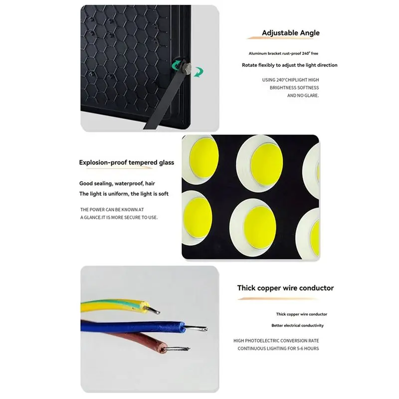 AT21-LED 투광등 IP66 방수 야외 조명 반사경 스포트라이트 정원 조명 400W