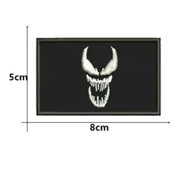 New Skull Logo Hook and Loop Embroidery Patch – Tactical Morale Badge for Backpack, Jacket, Hat, Jeans & Bag - Image 3