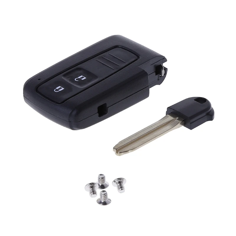 Durable Car Remote for Smart Keys Cover Black for Shell with 2 Buttons for Prius Toy43 B